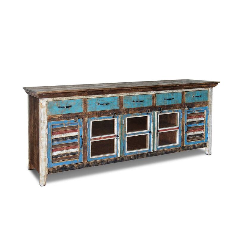 La Boca Solid Wood 82" Shutter Sideboard