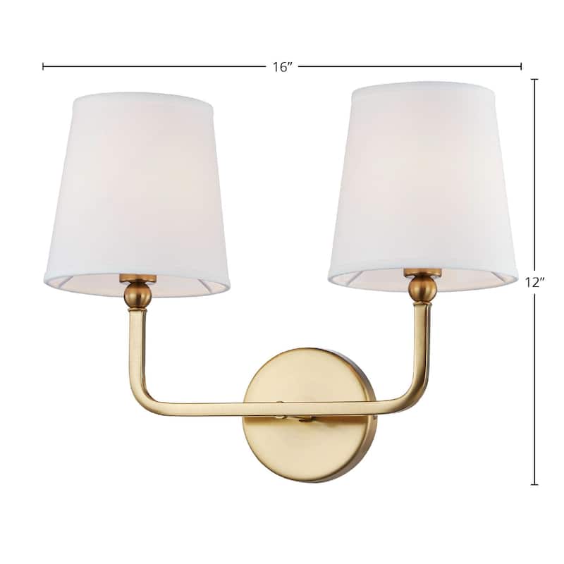 Maureen Metal Portable Plug-in Wall Sconce, Gold