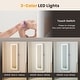 preview thumbnail 18 of 29, Costway Door Wall Mount Touch Screen LED Light Mirrored Jewelry - See Details
