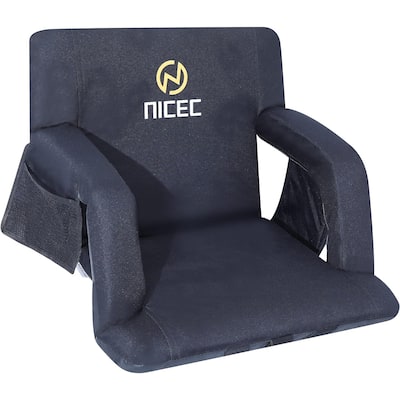 Wide Stadium Seating for bleachers, Bleacher Seats with Back Support, Floor Chairs, 5 Reclining Positions