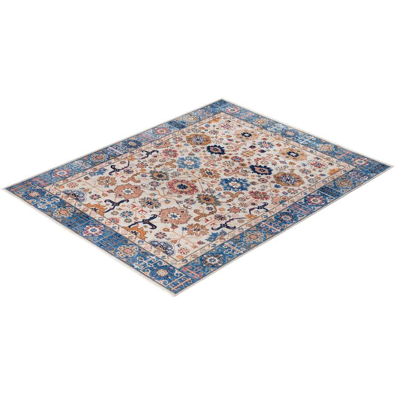 Serapi One-of-a-Kind Hand-Knotted Area Rug - Ivory - 8' 0" x 10' 0"