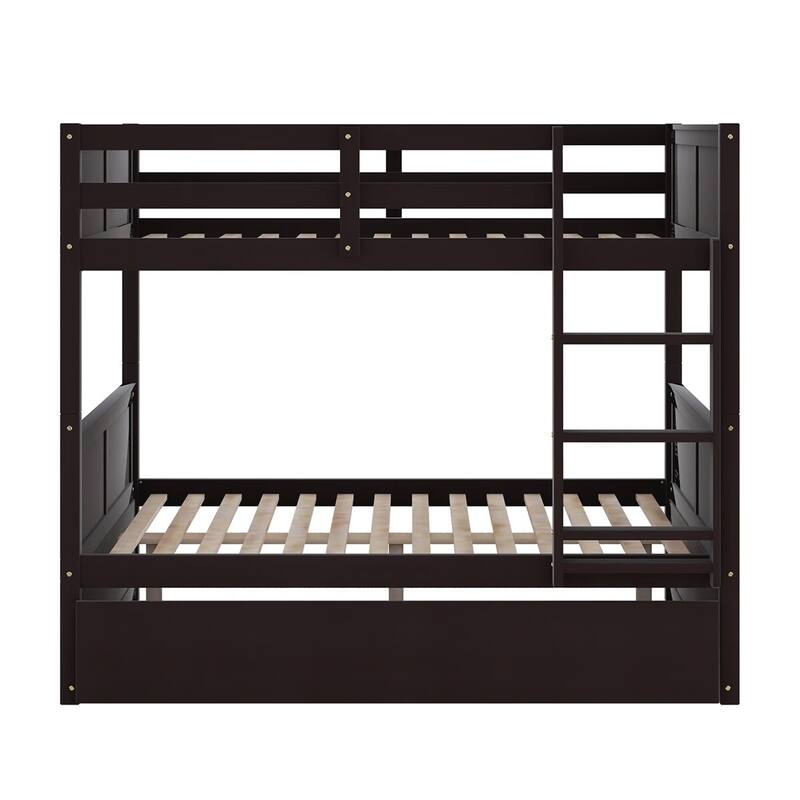 Harper&Bright Designs Vervain Full-over-Full Bunk Bed with Trundle