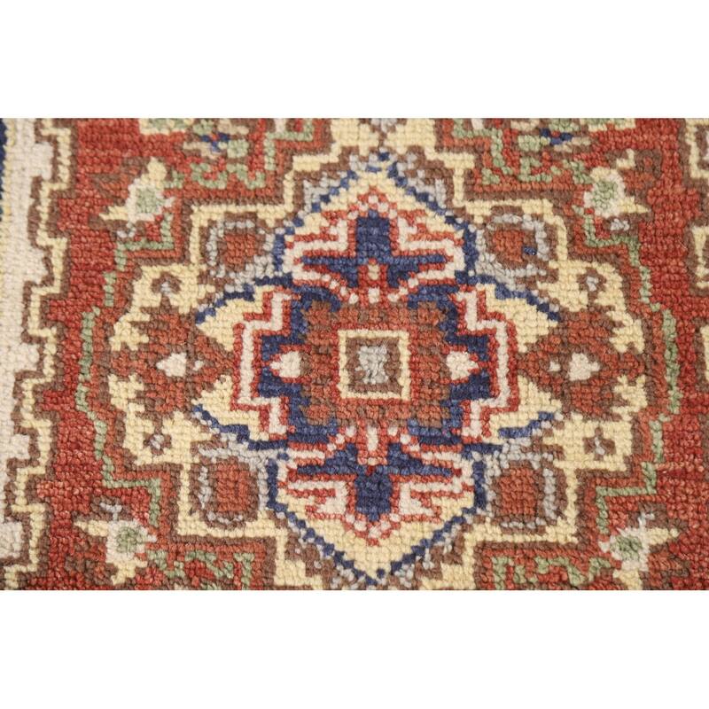 Orange Heriz Indian Runner Rug Hand-knotted Wool Carpet - 2'6"x 7'11"
