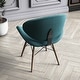 preview thumbnail 54 of 62, Corvus Madonna Mid-century Walnut and Black Finish Accent Side Chair