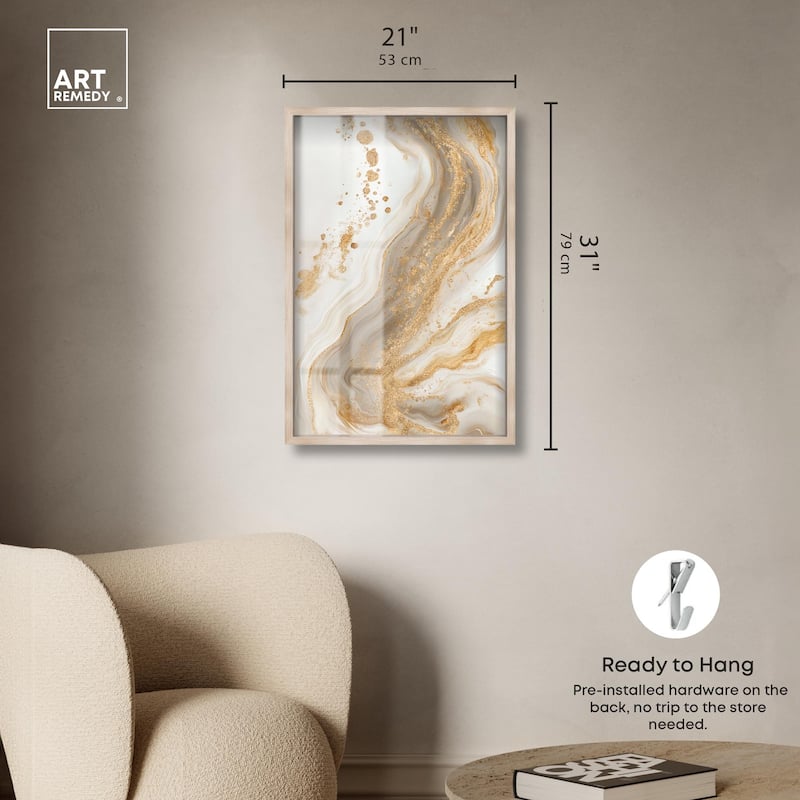 Gold Vein Shadowbox by Art Remedy