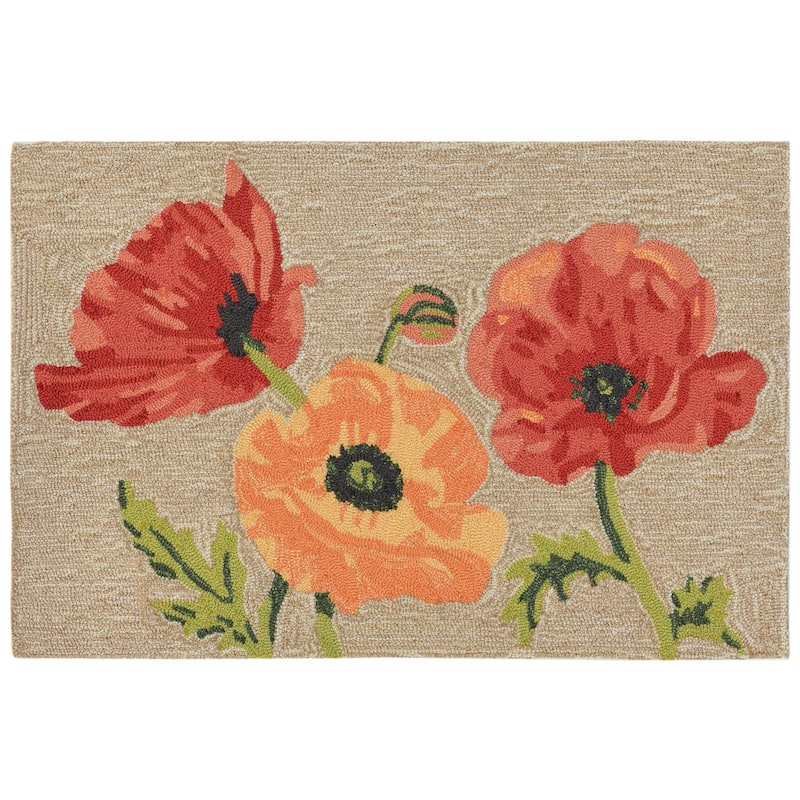 Liora Manne Ravella Icelandic Poppies Indoor/Outdoor Rug