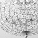 preview thumbnail 12 of 11, Chrome Bowl-shaped Crystal Flush Mount Ceiling Fixture Chandelier - 11.8x11.8x8.7"