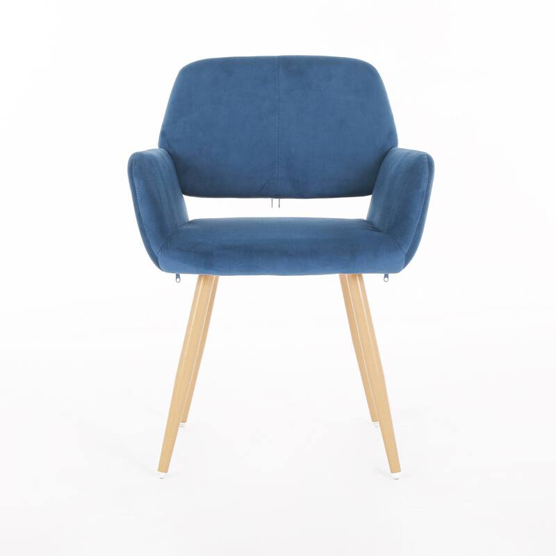 Upholstered Side Dining Chair with Metal Leg