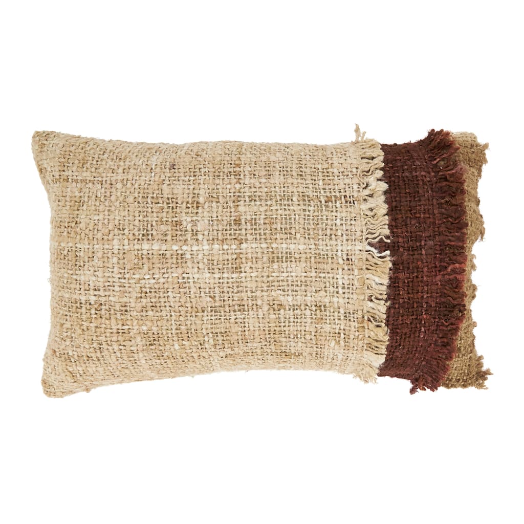 Textured Pillow with Layered Elegance