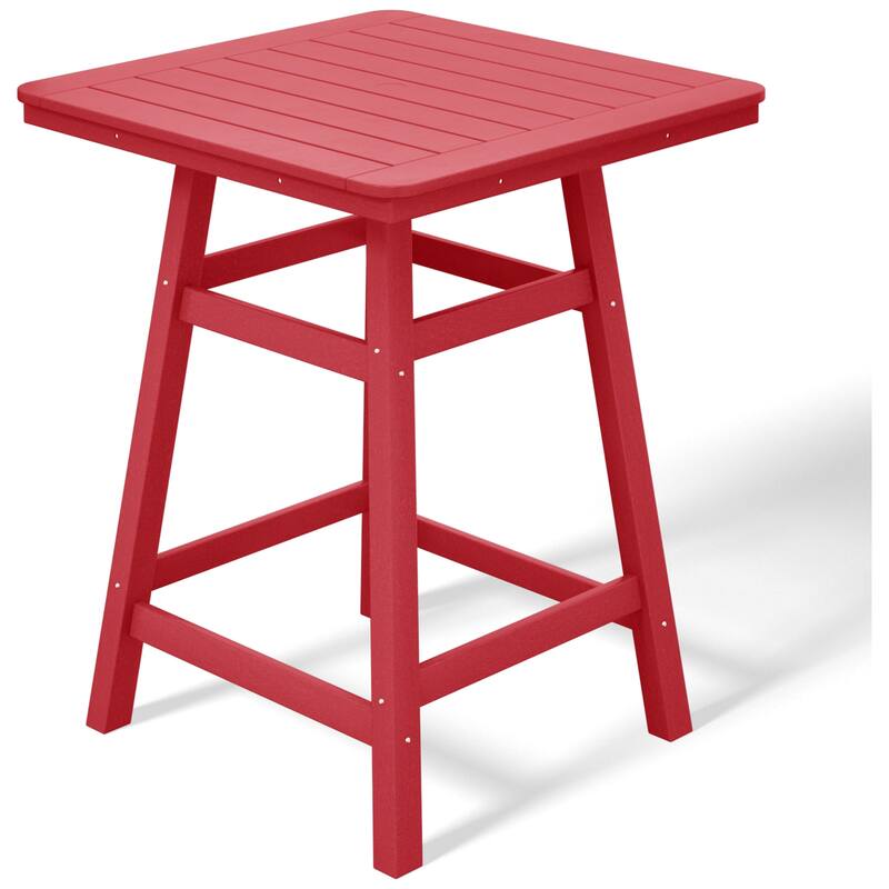Laguna Hdpe All Weather Outdoor Patio 30" Square Counter Bistro Table