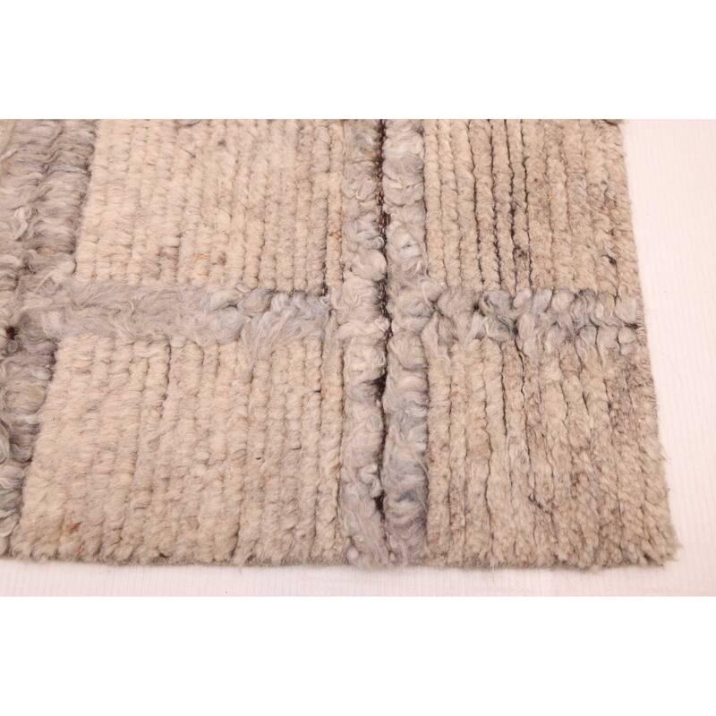 ECARPETGALLERY Hand-knotted Tangier Beige Wool Rug - 5'0 x 7'4