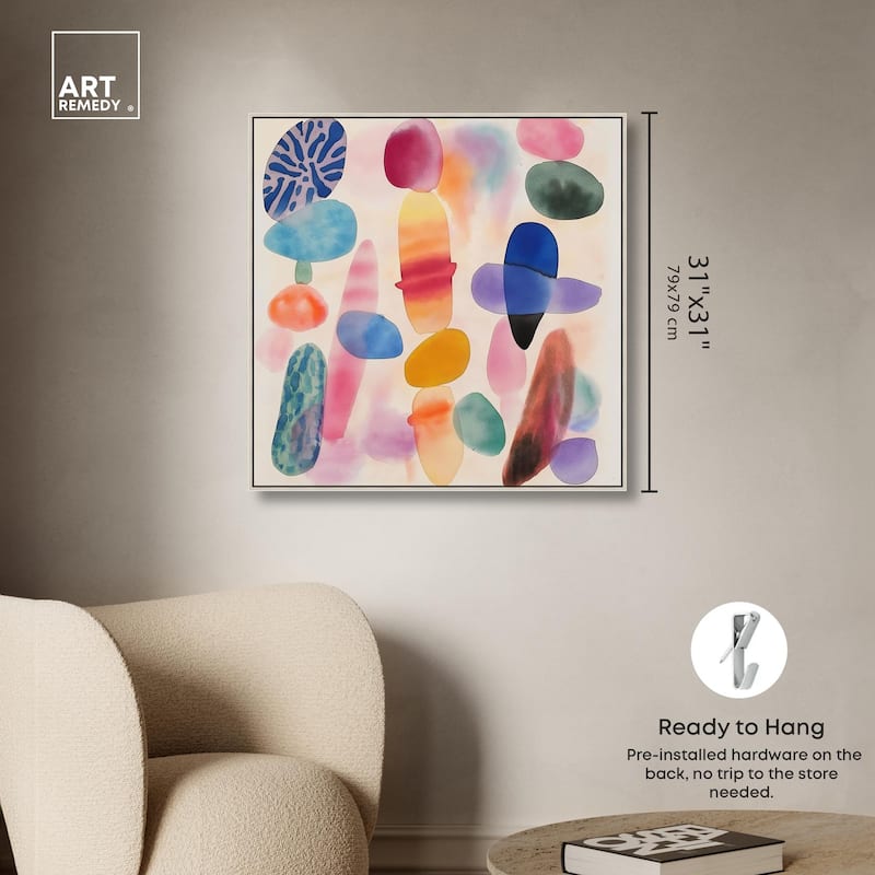 Dissolving Hues Canvas by Art Remedy