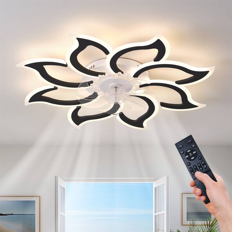 37" Ceiling Fan with Lights, Remote Control 3 Color Temperatures