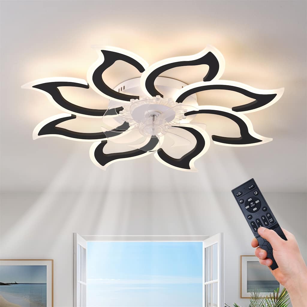 37" Ceiling Fan with Lights, Remote Control 3 Color Temperatures