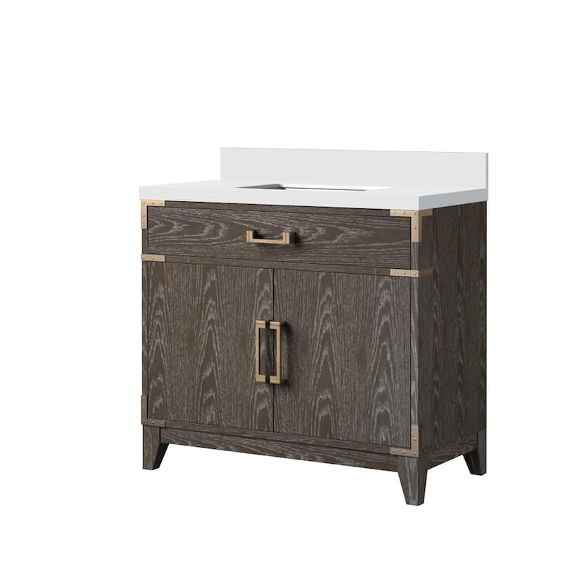 Laurel Bath Vanity with Quartz Top and Sink