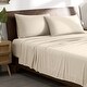 preview thumbnail 9 of 22, Bare Home Microfiber Stretch Knit Sheet Set Twin - Sand