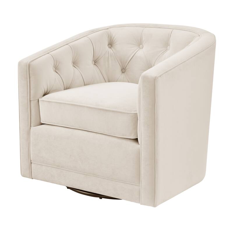 NPD Furniture Walsh Fabric Swivel Barrel Chair
