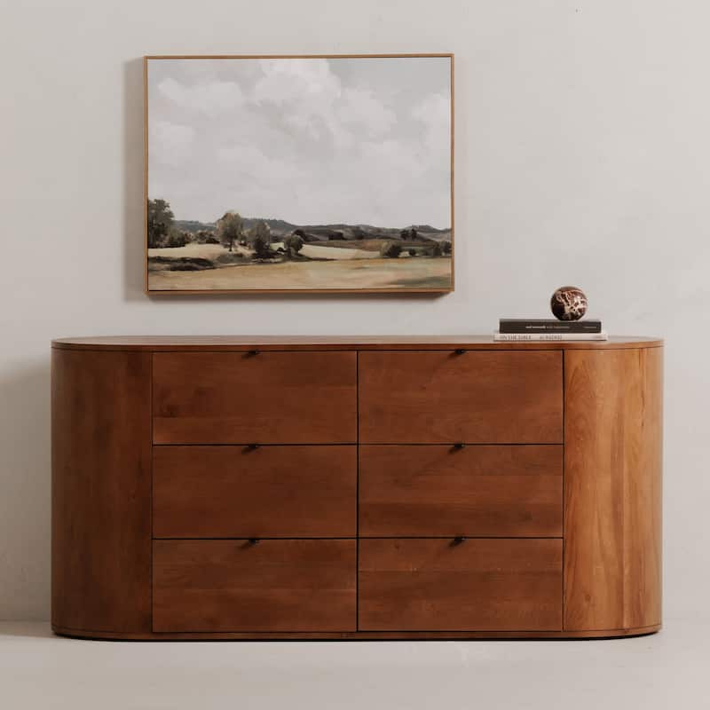 6-Drawer Modern Dresser with Sleek Design, Smooth Glide Drawers, and Spacious Storage for Contemporary Bedrooms