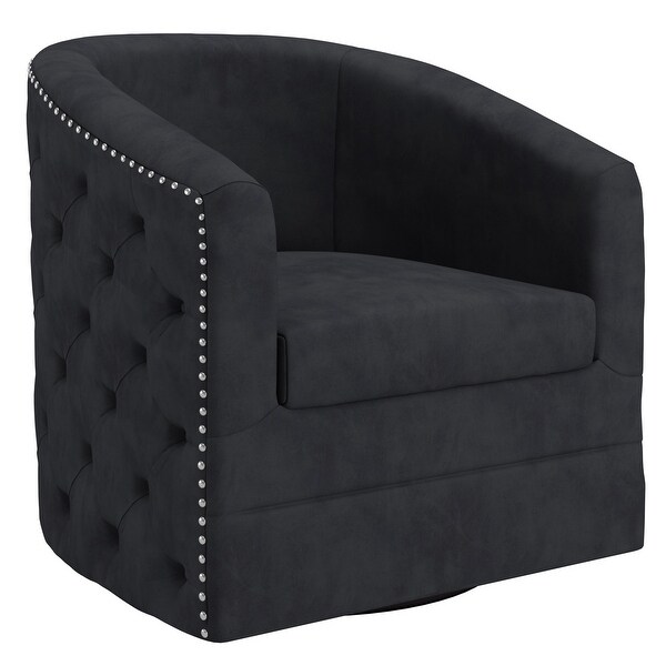 Tufted swivel online accent chair
