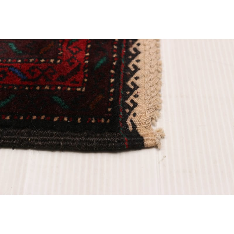 Teimani Red Rug 3'10" x 6'7" - 3'10 x 6'7