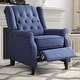 preview thumbnail 13 of 11, Pushback Recliner Chair, Fabric Armchair Push Back Recliner with Rivet Decoration, Single Sofa Accent Chair