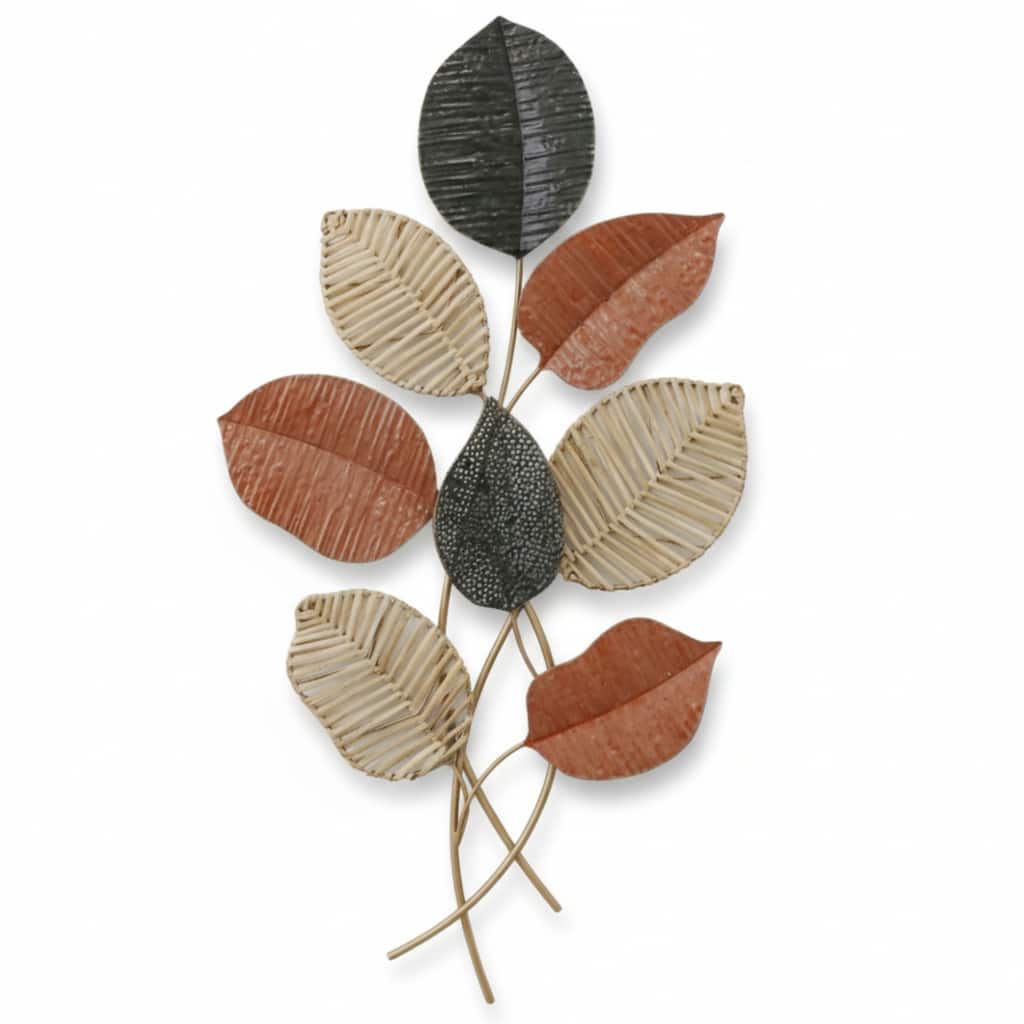 Aria Home Metal Leaf Wall Art Décor Modern Nature Sculpture Various Sizes