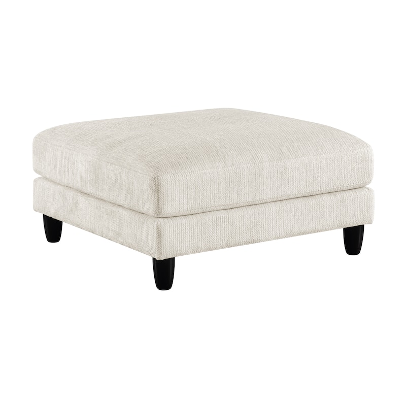 Jonas Upholstered Ottoman - Beige (Mircofiber)