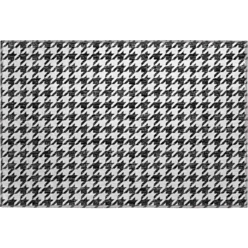 Premium Washable Super Soft Modern Houndstooth Mayfield Rug