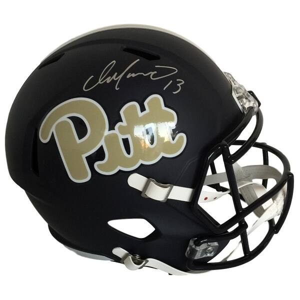 Shop Dan Marino Signed Pitt Full Size Black Matte Replica Helmet