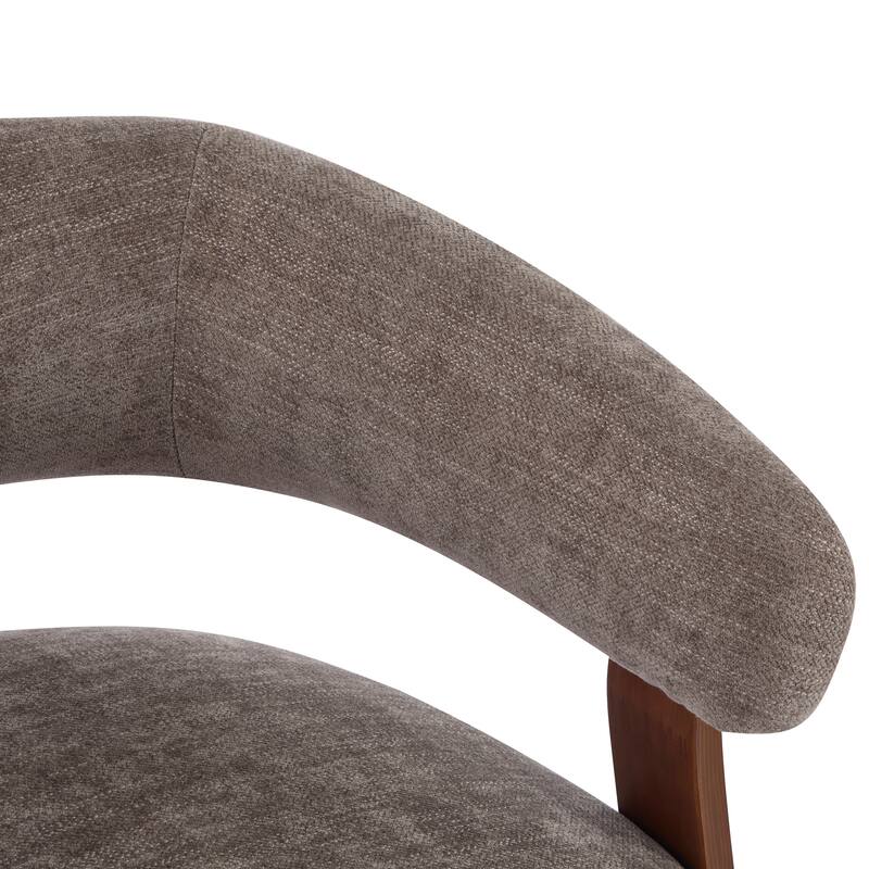 Christopher Knight Home - Accent Arm Chair Modern Upholstered Chair with Bent Wood Legs
