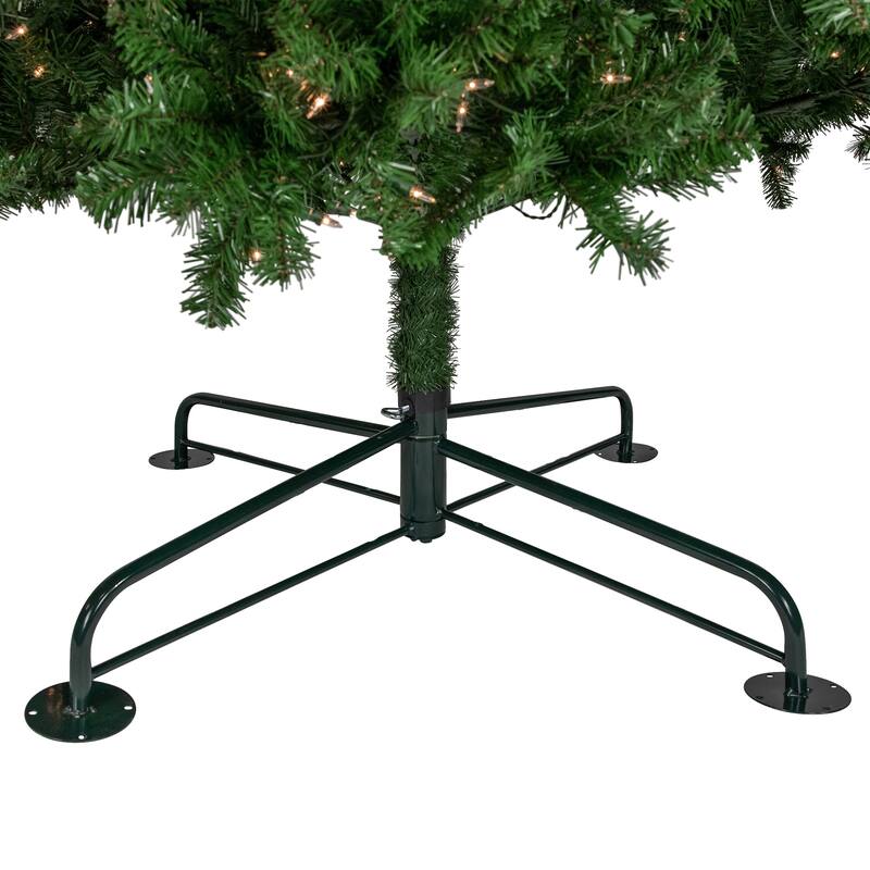 36" Folding Green Metal Tree Stand for 9'-14' Artificial Trees with 2" Pole Diameter - 36