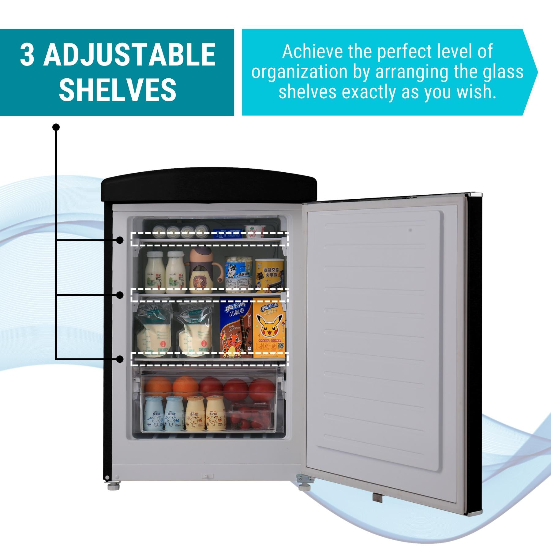 ConServ 3 cu.ft 2 Door Mini Freestanding Refrigerator with Freezer