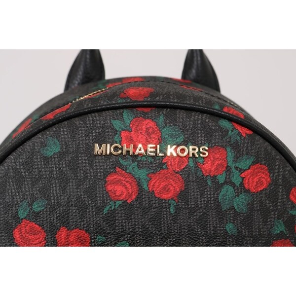 michael kors black floral bag