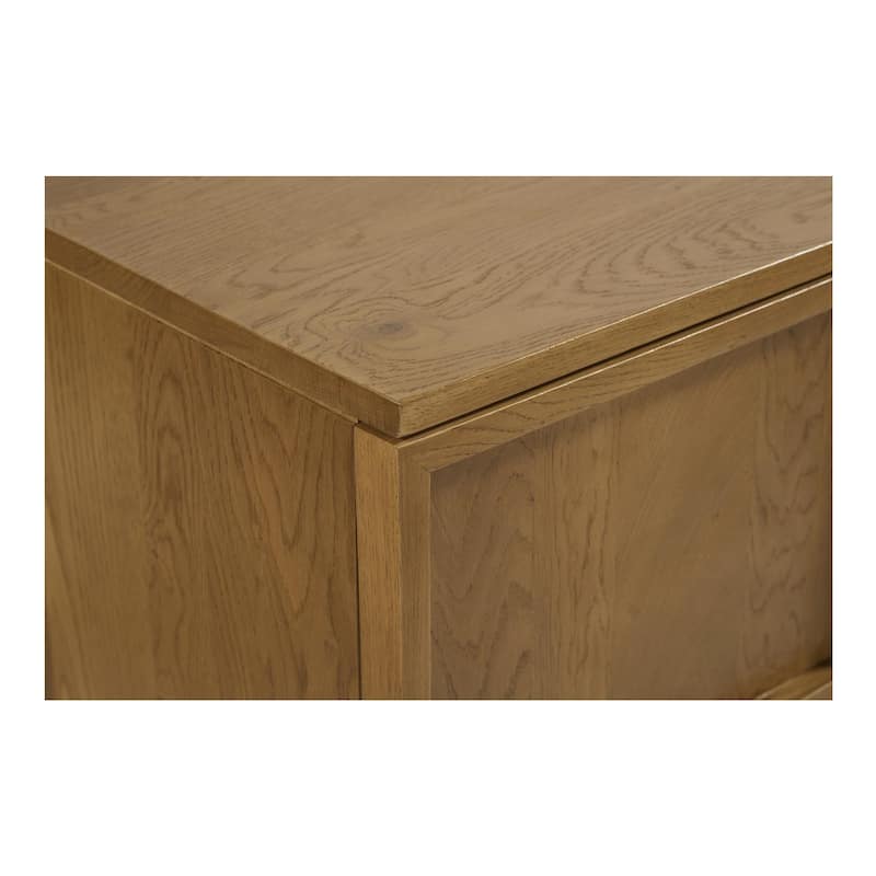 NADAAL STUDIOS Vionette, Four Doors Sideboard With Solid Oak - 74"W x17"D x31"H
