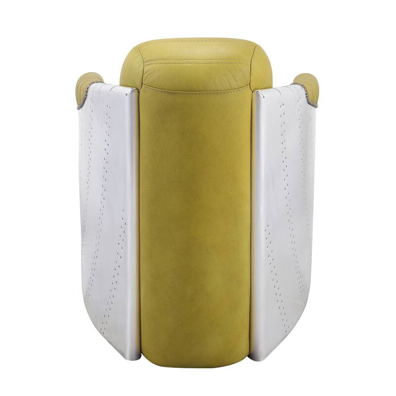 Bailee Yellow Nailhead Trim Accent Chair