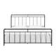 preview thumbnail 6 of 10, Corvus Meitner Vintage Charcoal Metal Bed