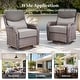 preview thumbnail 112 of 187, Outdoor Patio Sofa Swivel Chair with 6-Inch Thick Cushions Set