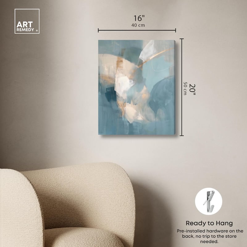 Blue Dreams Canvas by Art Remedy, Gallery Wrapped