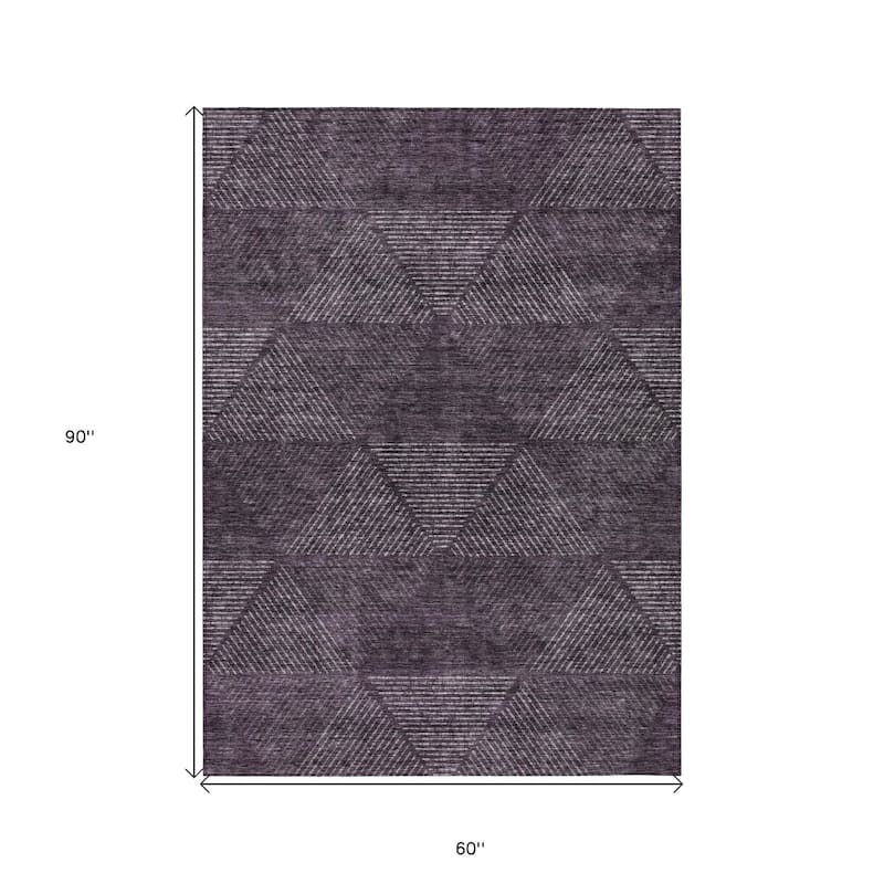 HomeRoots Geometric Transitional Rectangle Outdoor Rug