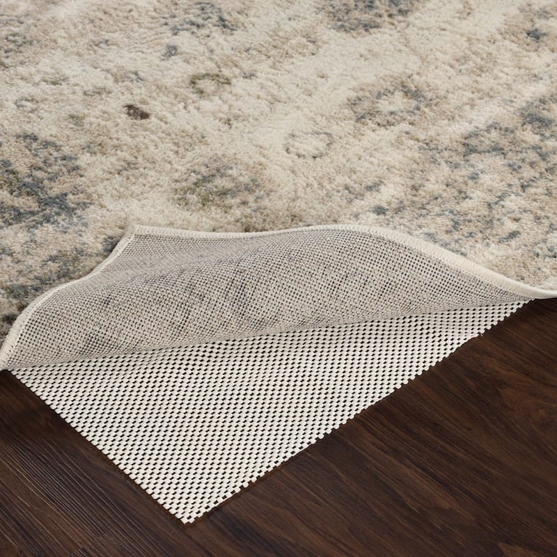 Superior Rio Reversible Non-Slip Grip Foam Mesh Indoor Area Rug Pad - Cream - 2' 7" x 10'