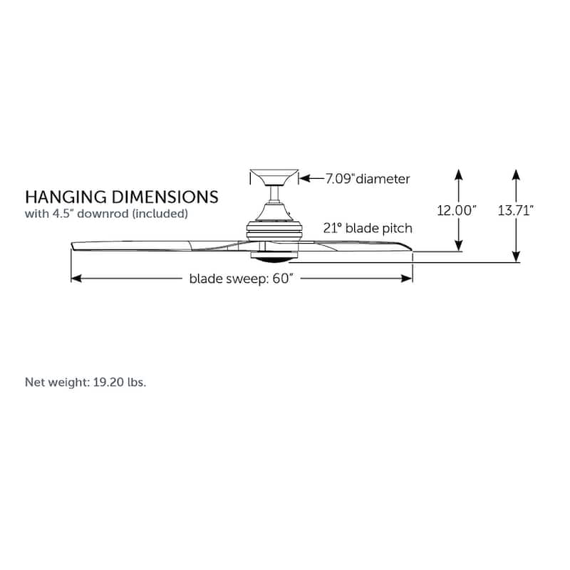 Fanimation Spitfire Indoor/Outdoor Ceiling Fan Motor with Remote - Matte White