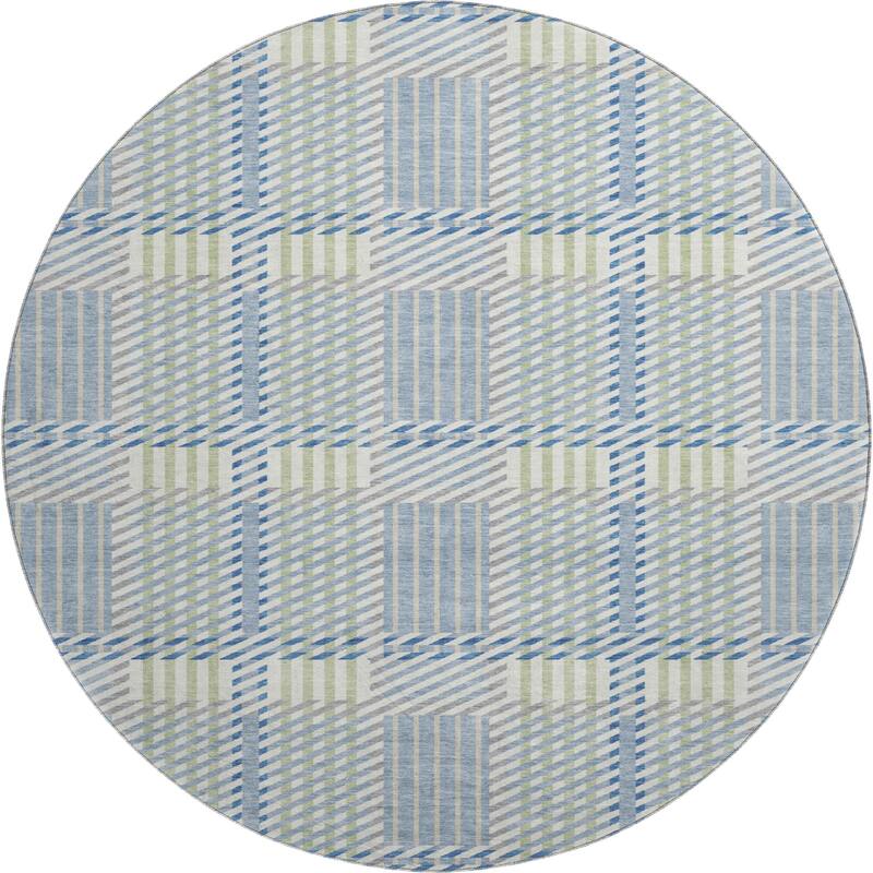 Premium Washable Super Soft Modern Plaid Mayfield Rug