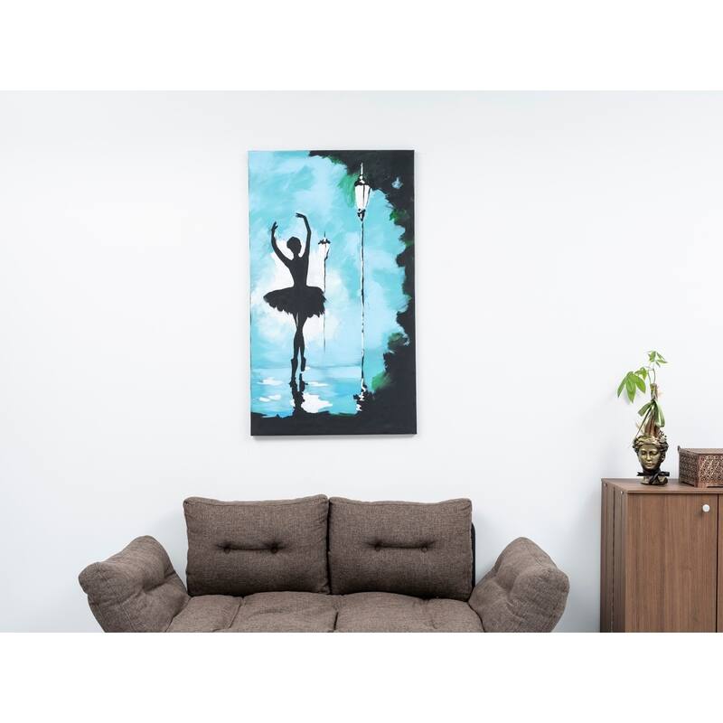 Wandela Wall Canvas Paintings 47'' x 27'' - Green