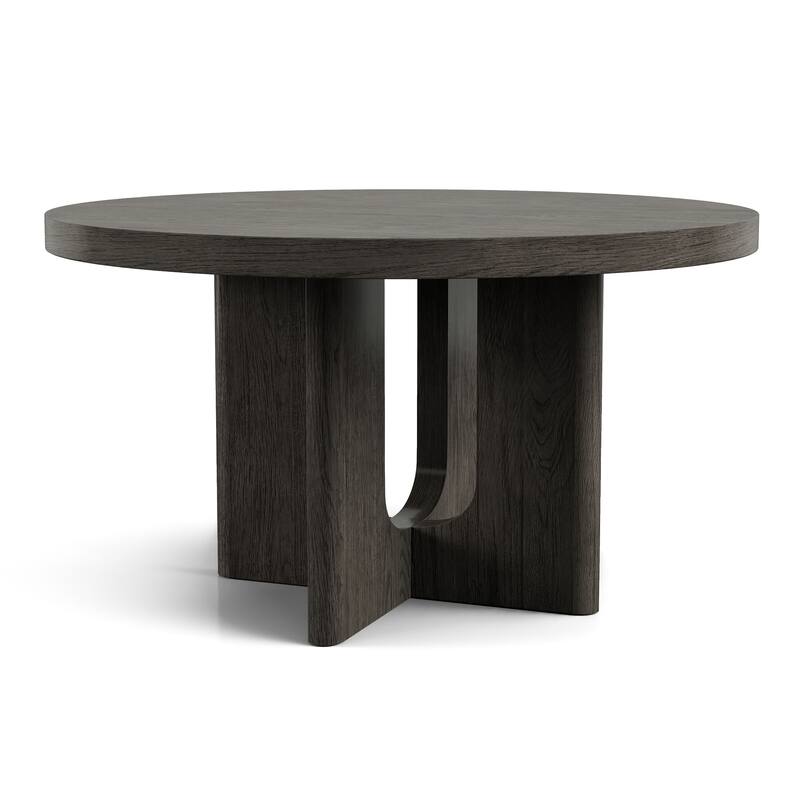 Furniture of America Piez Modern 54-inch Round Solid Wood Dining Table