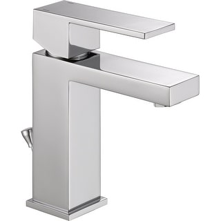 Shop Delta 567lf Pp Angular Modern Single Hole Bathroom Faucet