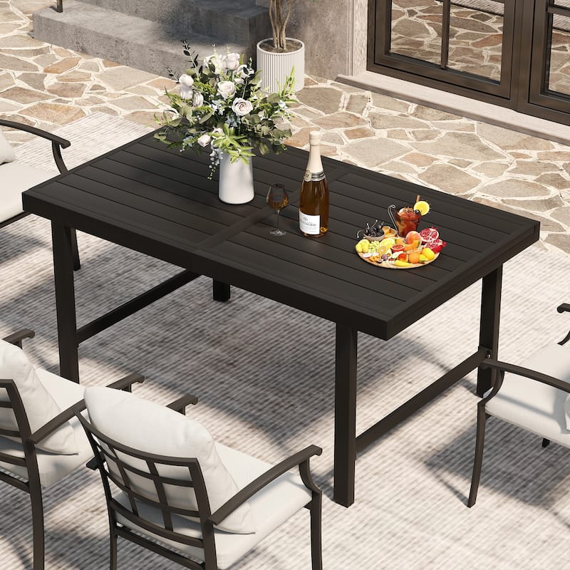AeroFlex Aluminum Outdoor Dining Table with Extension