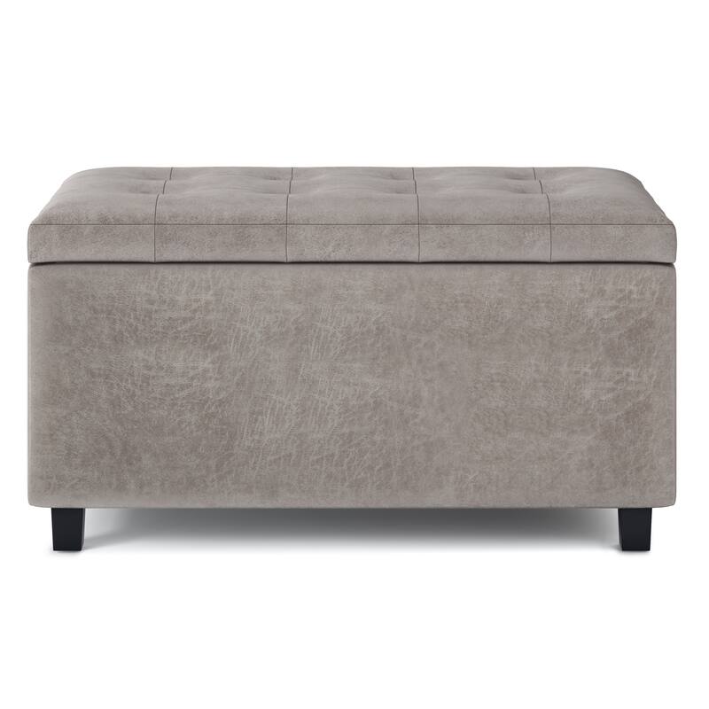 WYNDENHALL Essex 34-in. Wide Rectangular Storage Ottoman
