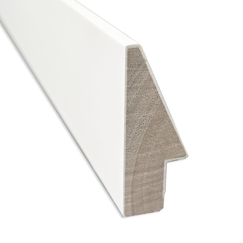 Incline Non-Beveled Wood Framed Wall Mirror
