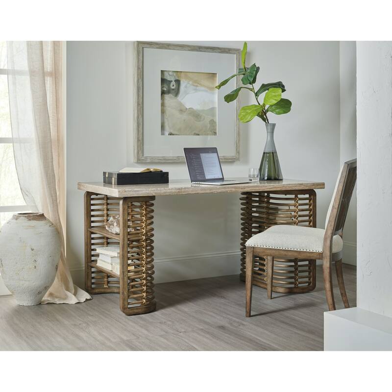 Hooker Furniture Sundance 60" Wide Coastal Beach Inspired Home Office