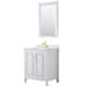 Option White / Giotto Quartz Top / Brushed Gold Hardware